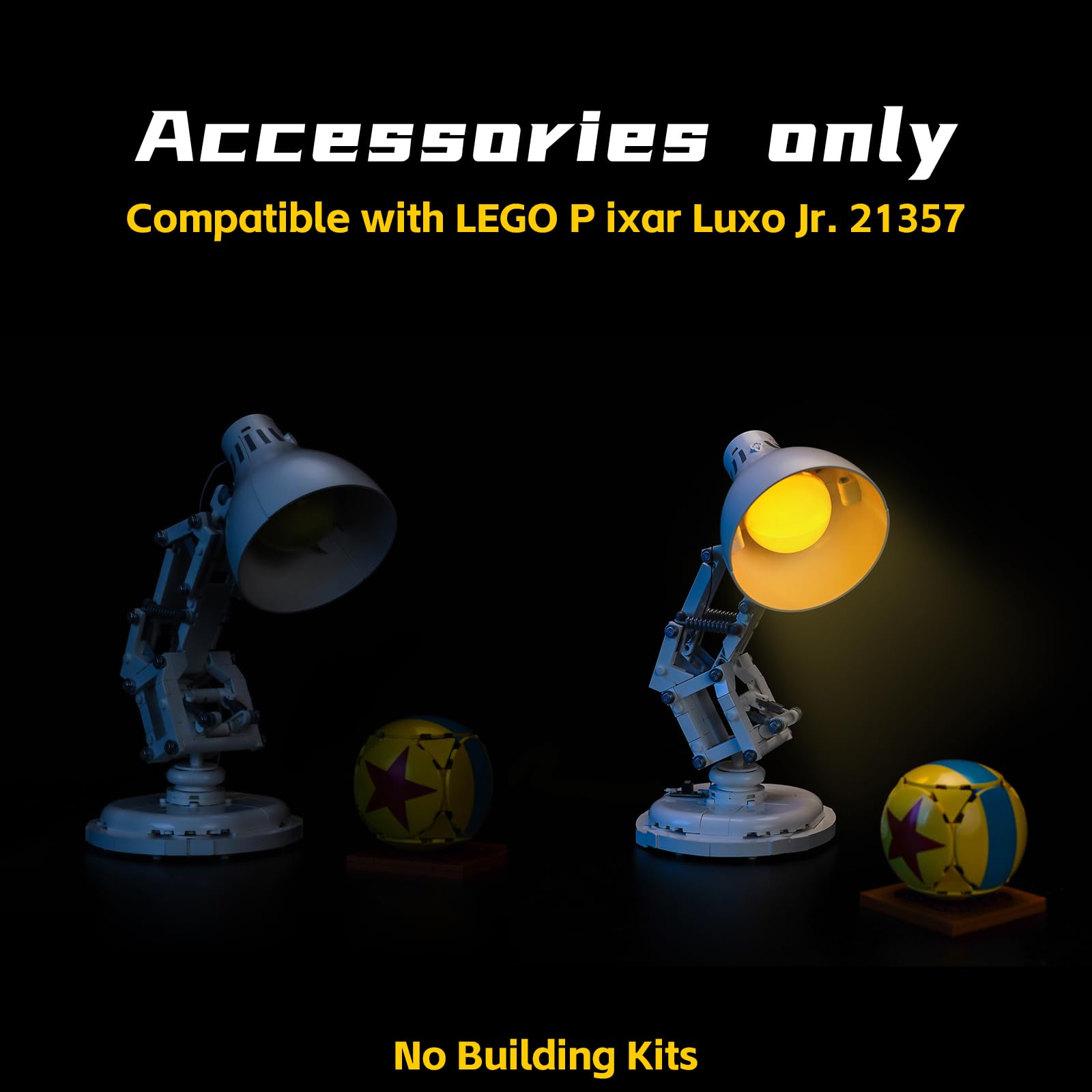 BrickBling Pixar Luxo Jr. light kit illuminates displays at home or office