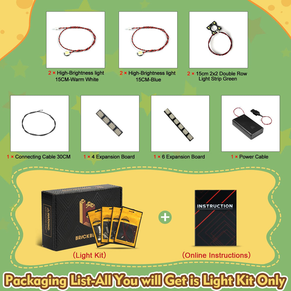 BrickBling safe ABS housing and copper wiring for durability.