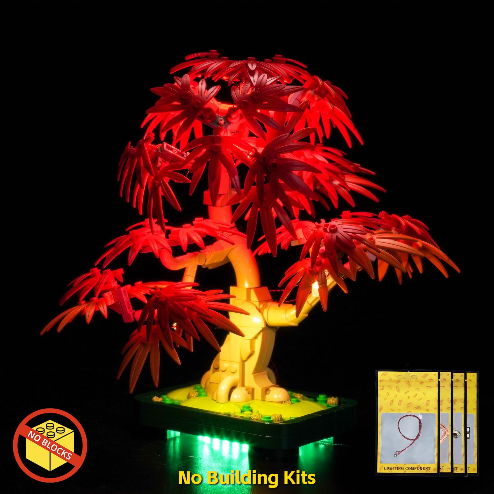 BrickBling touch-dim light switch for Lego Bonsai, effortless brightness control.