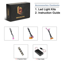 BrickBling USB-powered LED setup for seamless power.