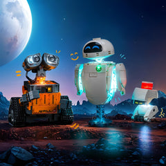 BrickBling wall-e-eve light kit front view adds ambient illumination.