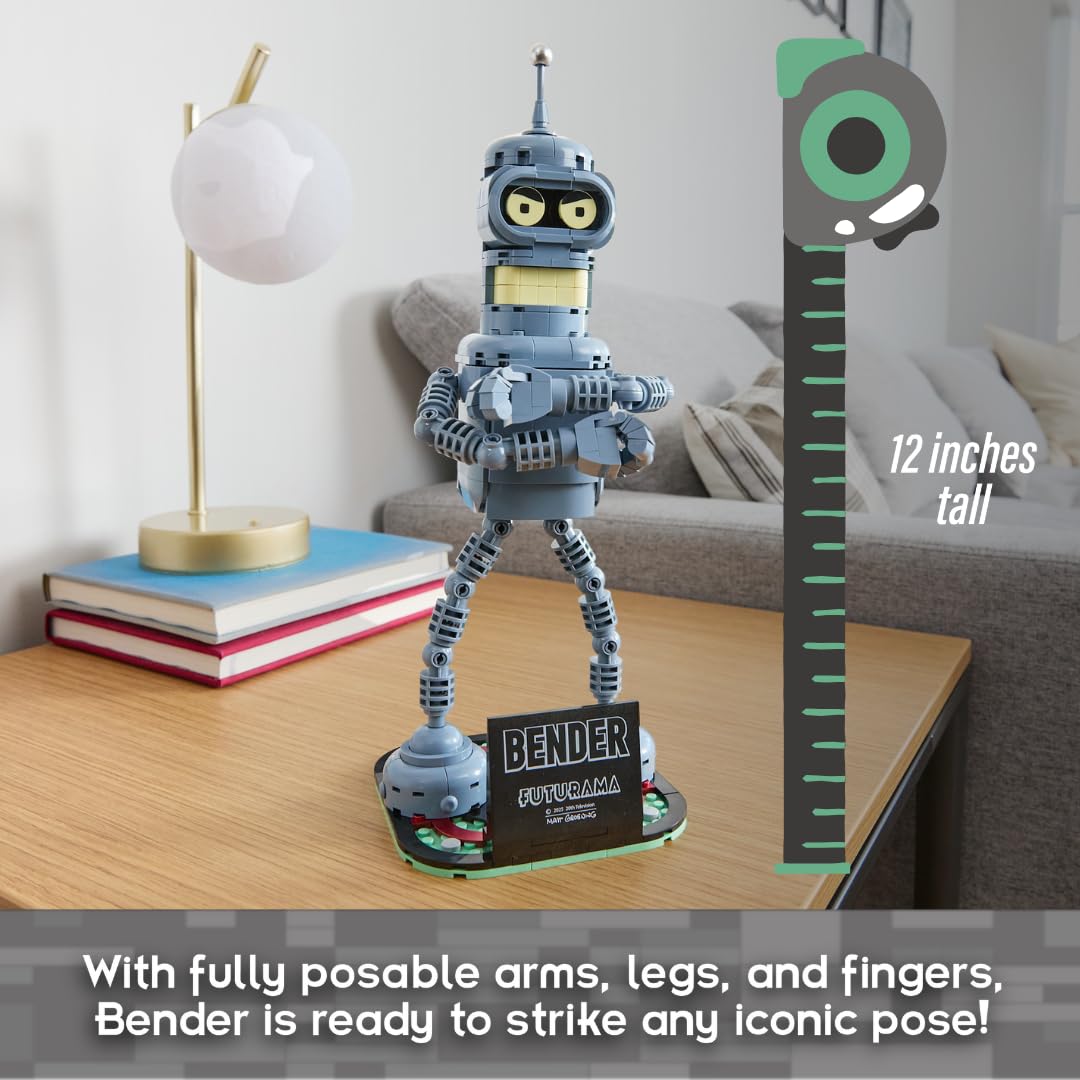 Brickcraft Bender bottle accessory fits inside the torso for interactive display.