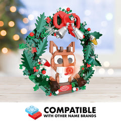 Brickcraft collectible Christmas kit offers a family-friendly building activity.