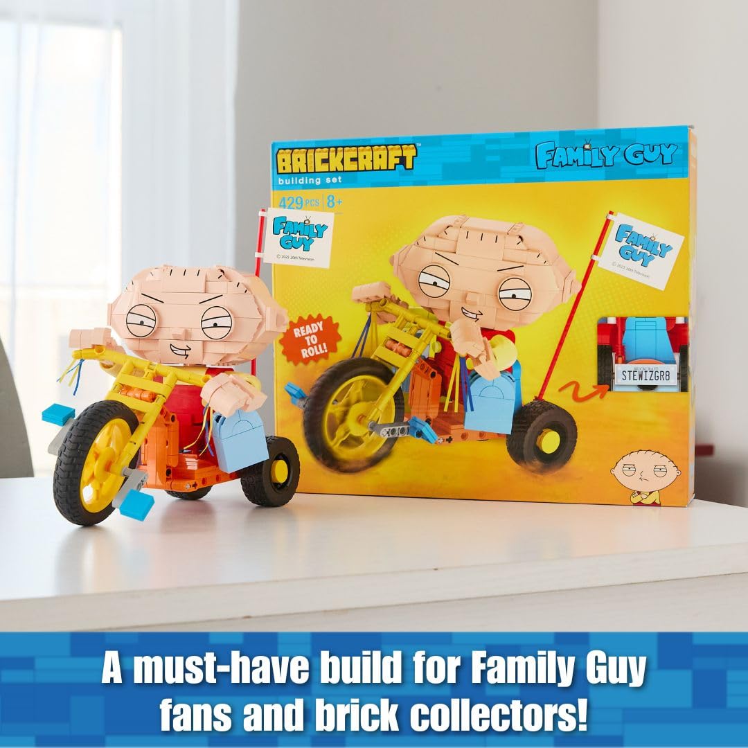 Brickcraft Family Guy brick collectible ideal as gifts for fans.