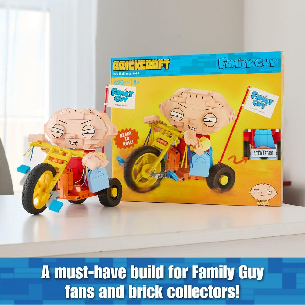Brickcraft Family Guy brick collectible ideal as gifts for fans.