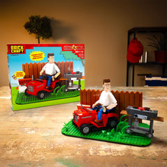BrickCraft Hank Hill figure posing arms and head, versatile posing options.