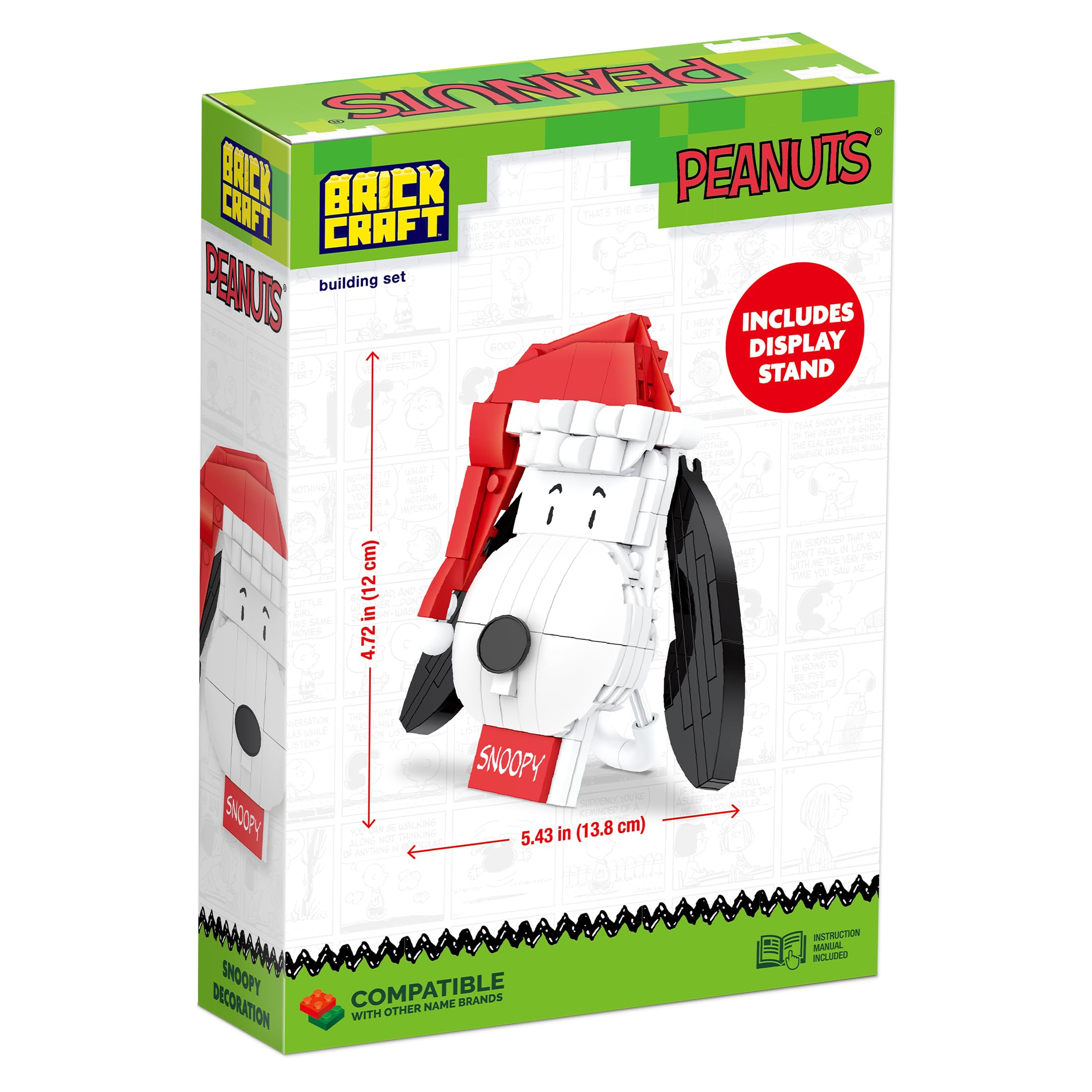 Brickcraft Peanuts Christmas build encourages family activity and creativity.