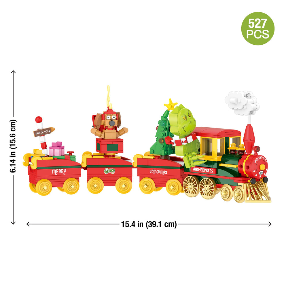 Brickcraft train wheels and smoke accents enhance realism during play and display.