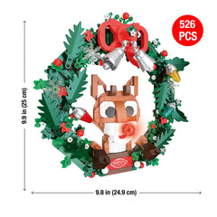 Brickcraft wreath display stand provides sturdy tabletop display support.