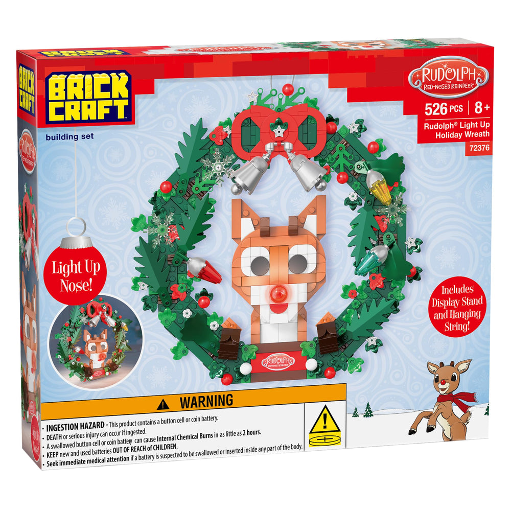 Brickcraft wreath hanging string enables versatile wall or door mounting.