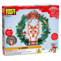 Brickcraft wreath hanging string enables versatile wall or door mounting.