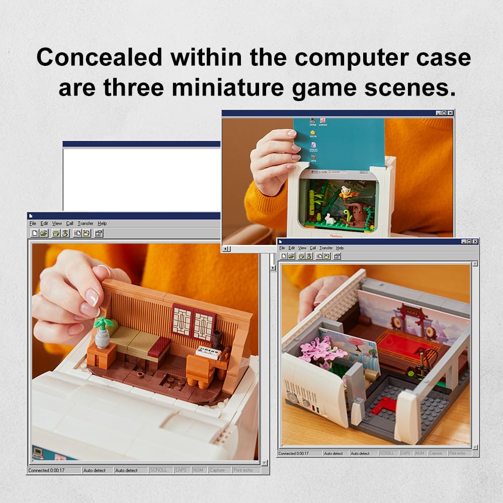 BRICKKK keyboard and mouse design captures iconic retro charm for display.