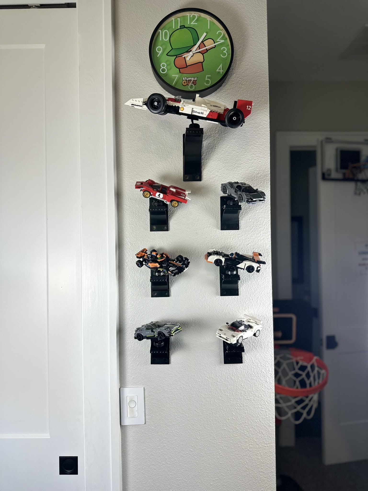 Brickmaster Displays Infinity Display Shelf 2-pack ideal for multi-collection displays.