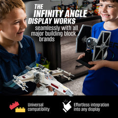Brickmaster Displays LEGO-compatible stand suitable for car models and ships.