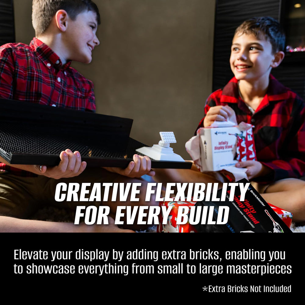 Brickmaster Displays durable ABS and plywood construction supports intricate builds