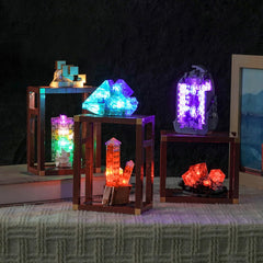 Brickshining creative display light for Mineral Collection enhances collector's display