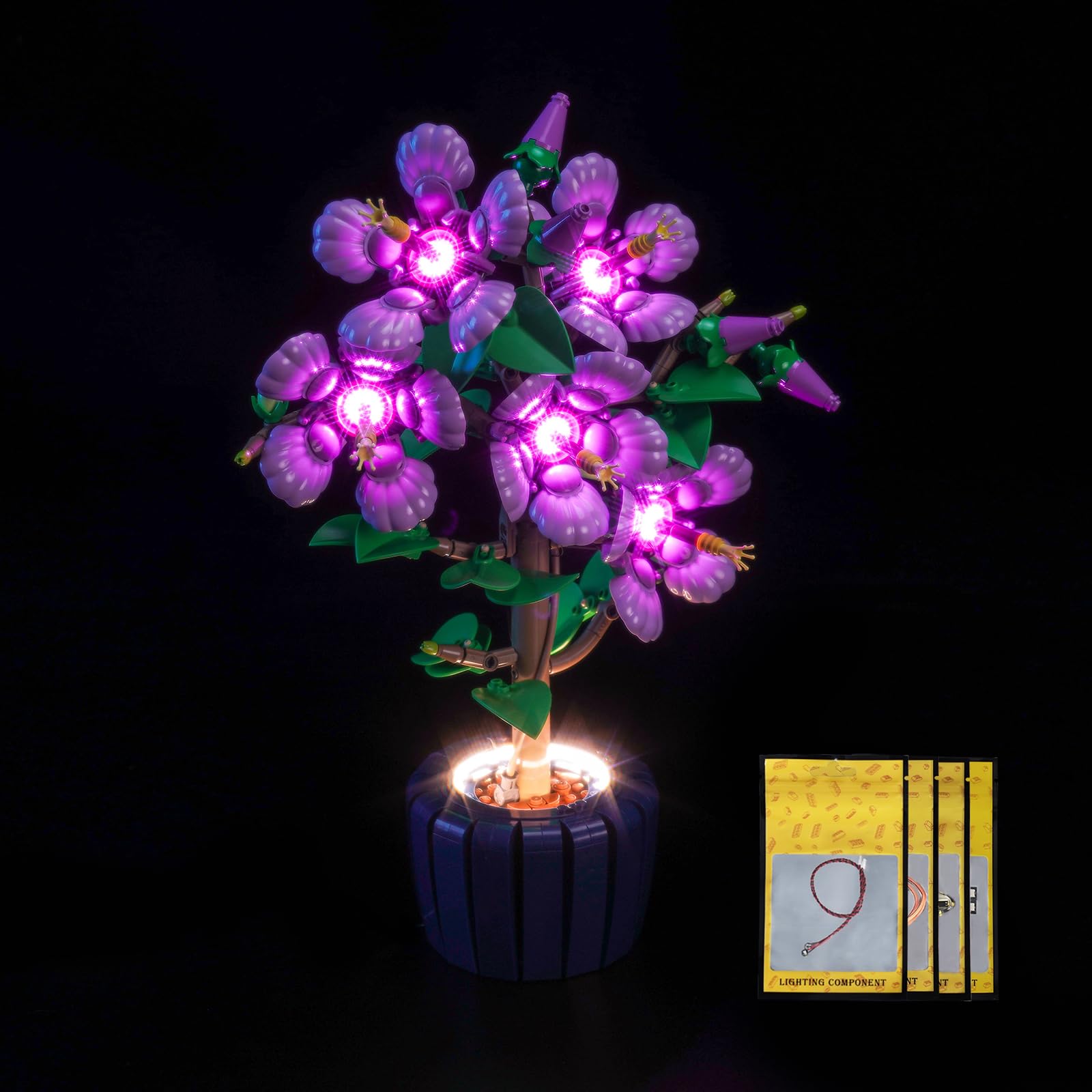 Brickshining Hibiscus LED lighting in a room setting as ambiance boost