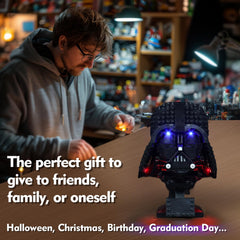BRICKSHINING illumination-kit-for-lego-75304 powers USB or AAA for flexible setup.
