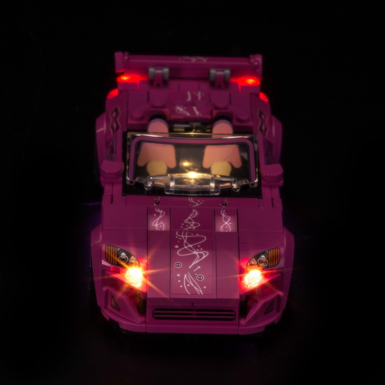 BrickShining LED kit battery-powered setup for clean LEGO 77241 display