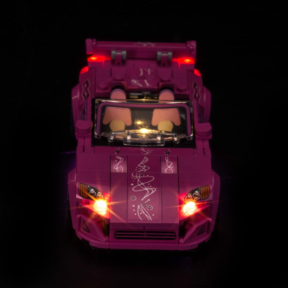 BrickShining LED kit battery-powered setup for clean LEGO 77241 display
