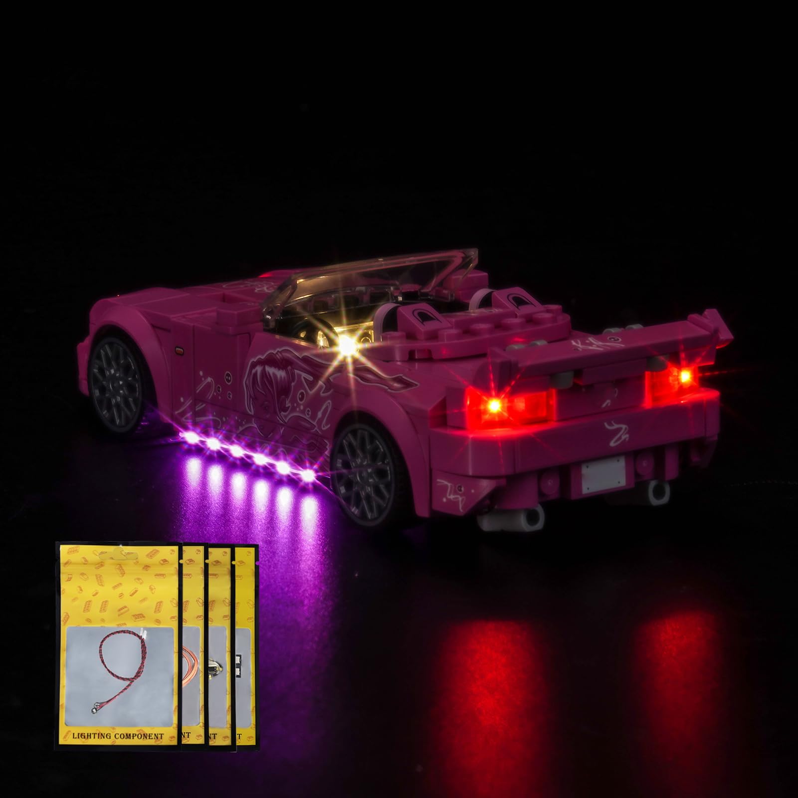 BrickShining LED kit night-display for LEGO 77241 Honda S2000