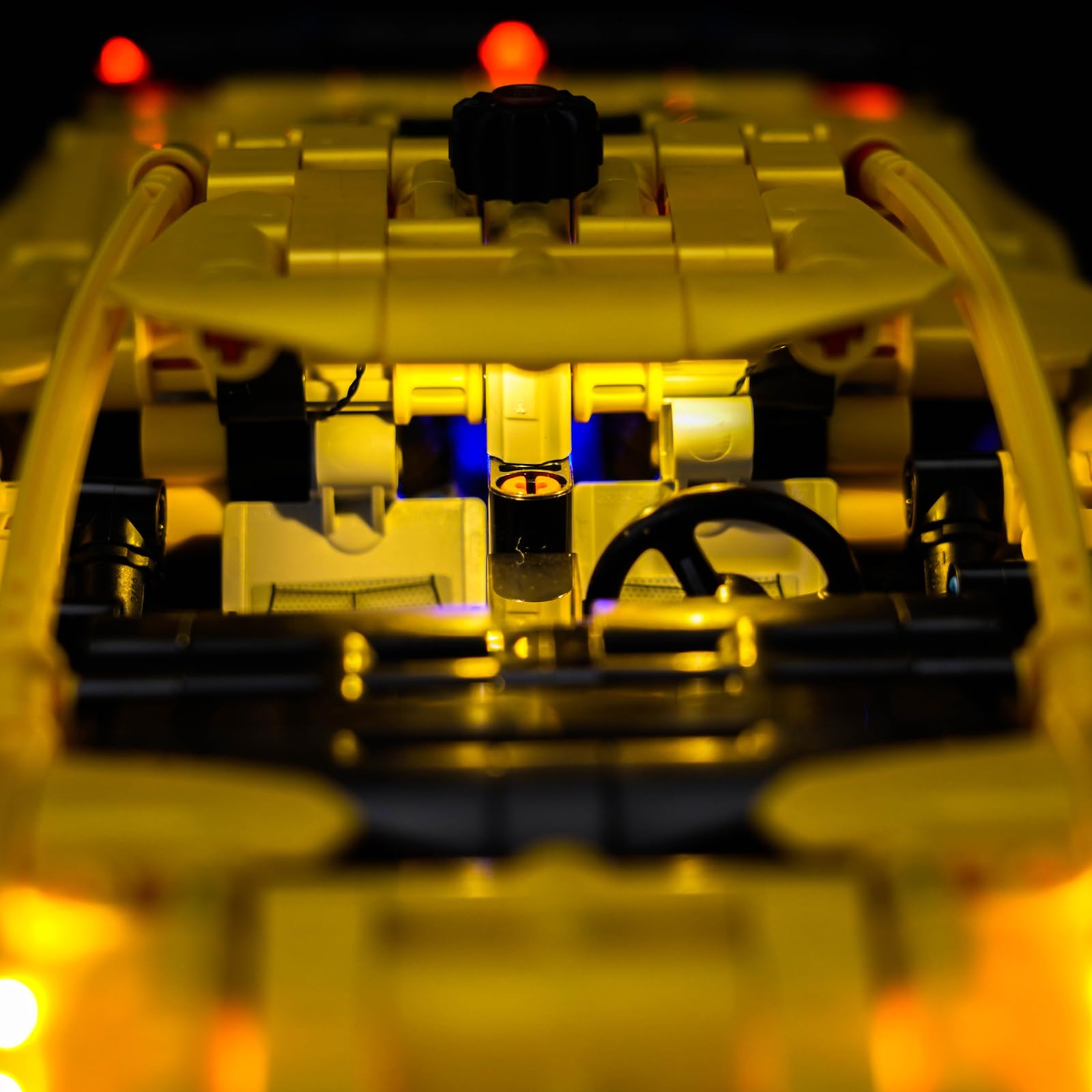 Brickshining LED lighting for 42205 interior adding cockpit glow