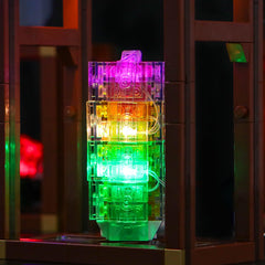 Brickshining lights assembly for 21362 Mineral Collection ensures neat wiring and safe power