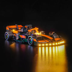 Brickshining MCL38 light kit powered by batteries for cordless use.