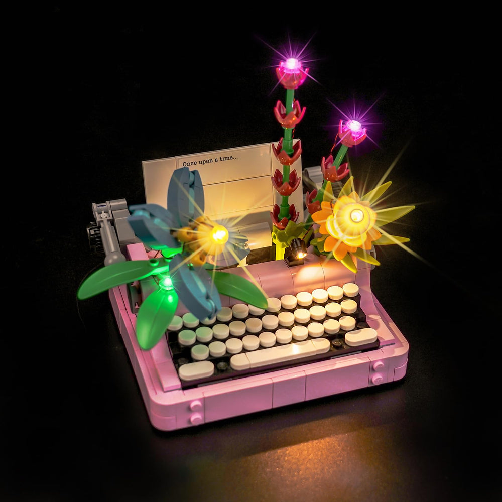 Brickshining Typewriter lighting installation demonstrates precise placement with neat cable management.