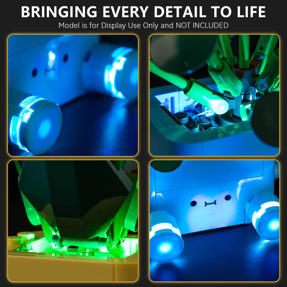 BrickSoul 10349 light kit USB power option provides easy operation and plug-in flexibility.