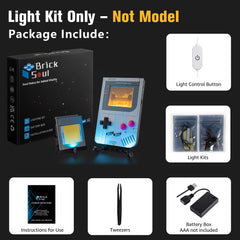 BrickSoul Gameboy 72046 lighting with dimmer switch for adjustable brightness.