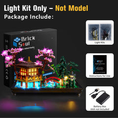 BrickSoul LED glow provides soft illumination that highlights garden details.