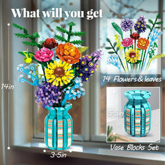 BrickTribe 1853-piece kit for durable, repeatable floral arrangements