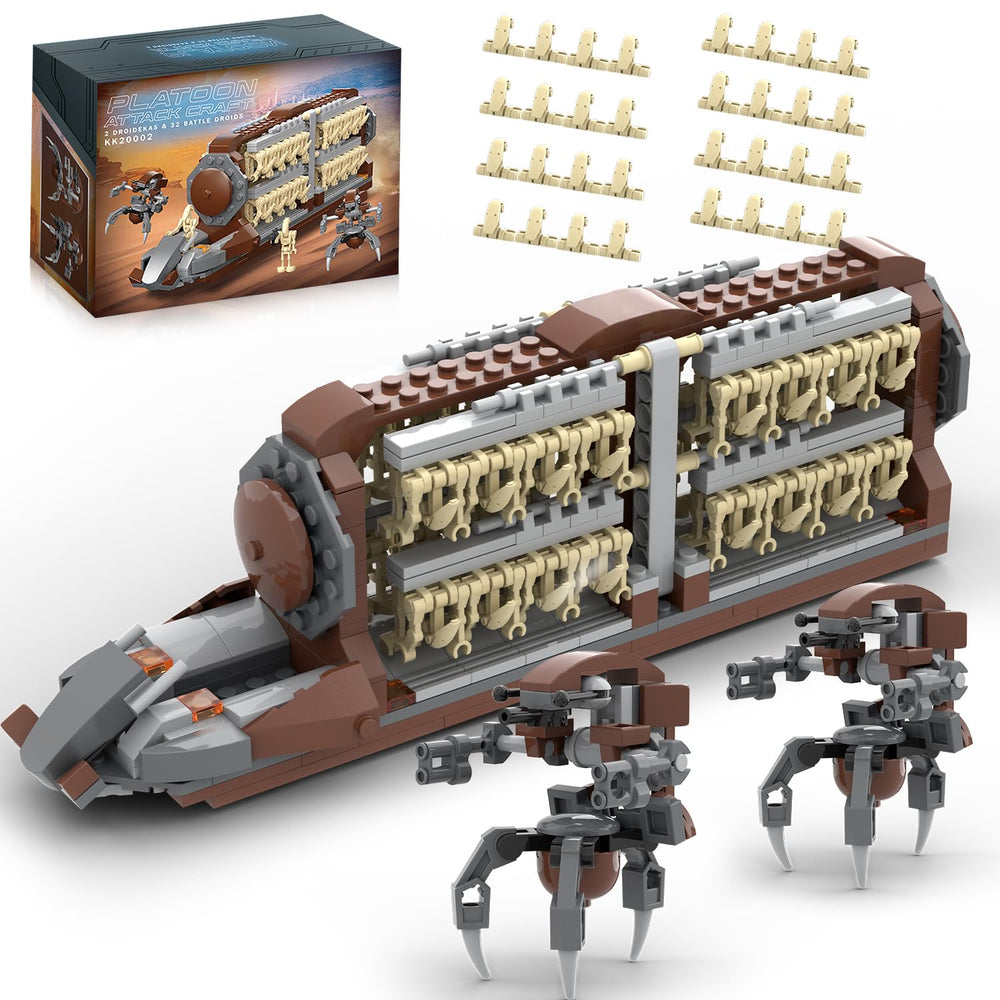 BrickTribe Battle Army Clone Platoon Attack Craft: dynamic build for epic battles and imaginative play.