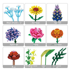 BrickTribe bouquet variety with sunflower encourages creative, maintenance-free room accents