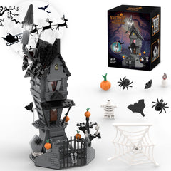 BrickTribe Haunted Mansion front gate adds authentic entryway detail for imaginative play.