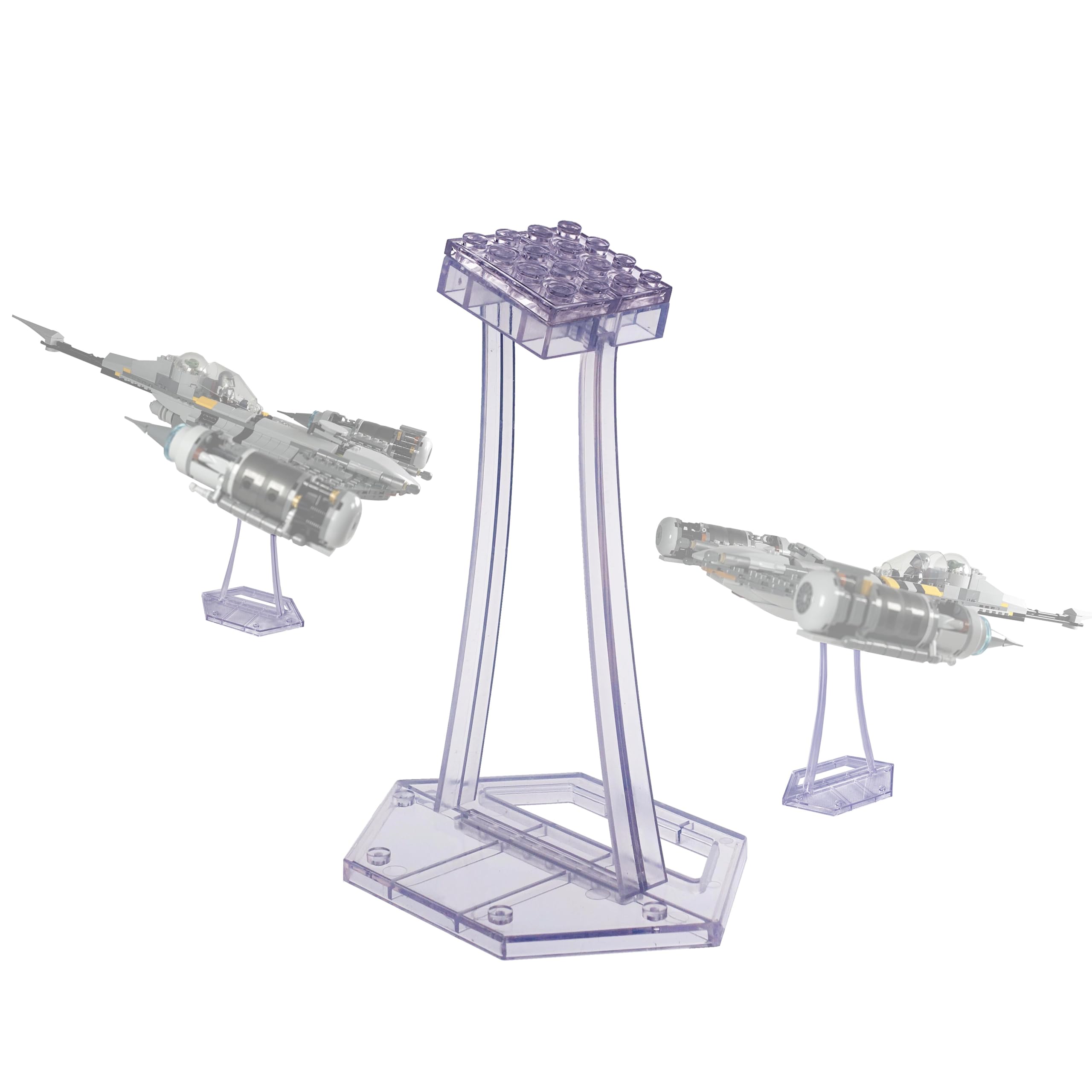 BrickVisions display stand for LEGO ARC-170 with 4x4 top plate connection for stable balance