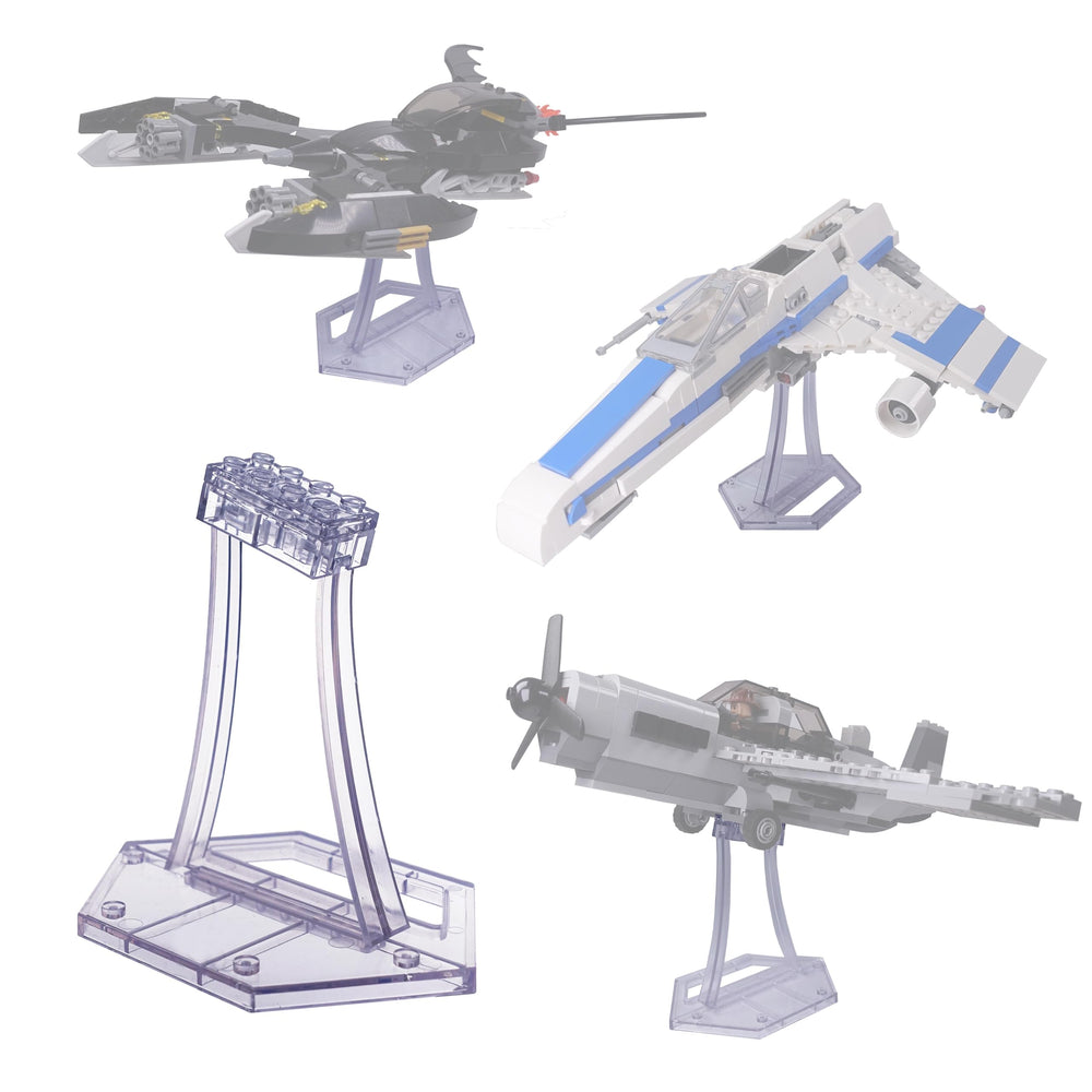 BrickVisions display stand for LEGO TIE Bomber 75346 secures the craft with unobtrusive support.