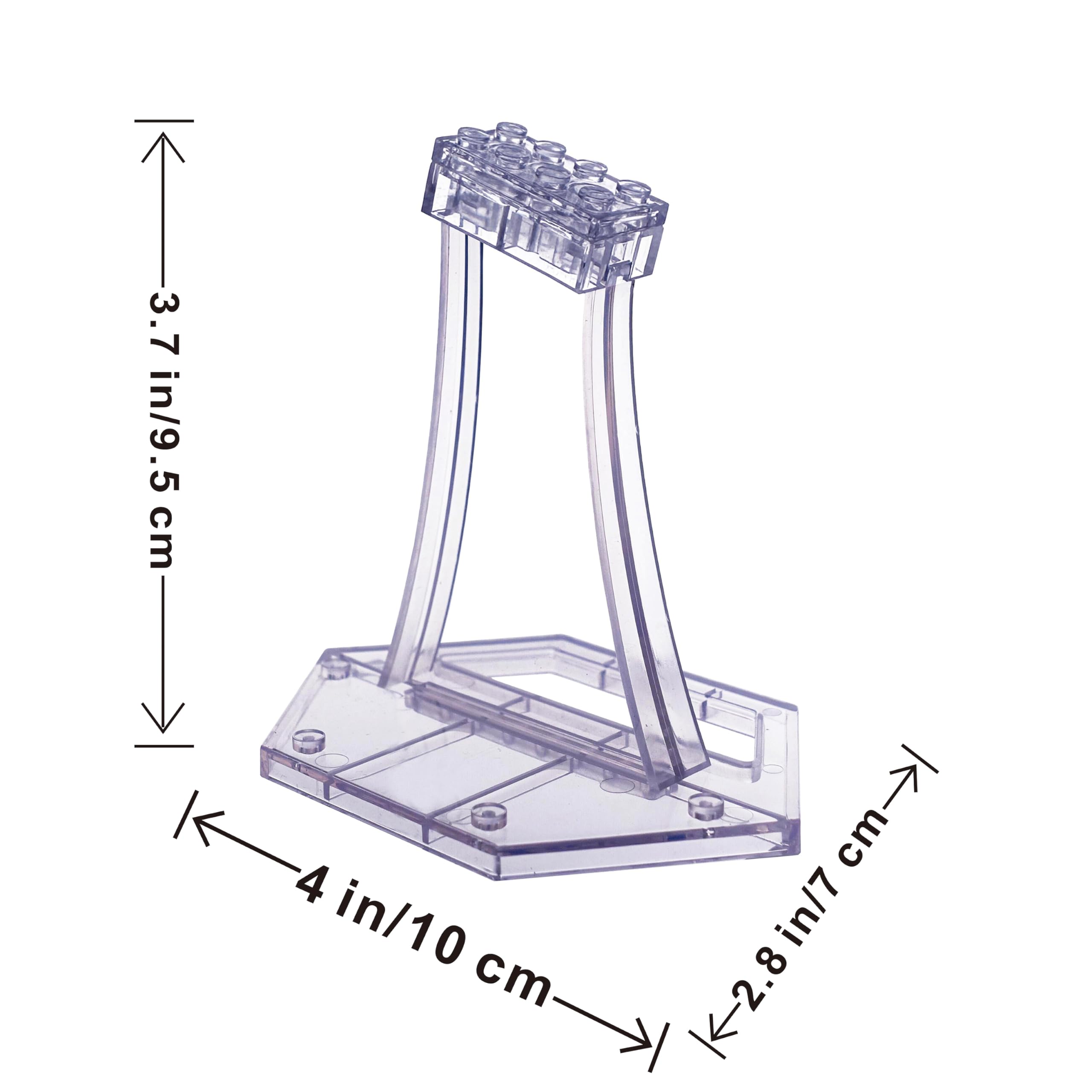 BrickVisions display stand for LEGO TIE Bomber 75348 keeps the model stable on a neat display base.