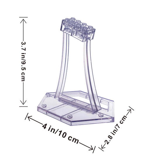 BrickVisions display stand for LEGO TIE Bomber 75348 keeps the model stable on a neat display base.
