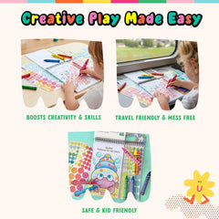 Bright Stripes activity book pages invite color, storytelling, and skill-building.