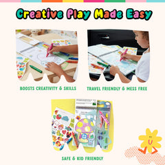 Bright Stripes activity pages and blank pages inspire screen-free imagination