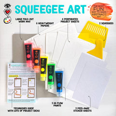 Bright Stripes iHeartArt squeegees create smooth, wide strokes for dynamic designs