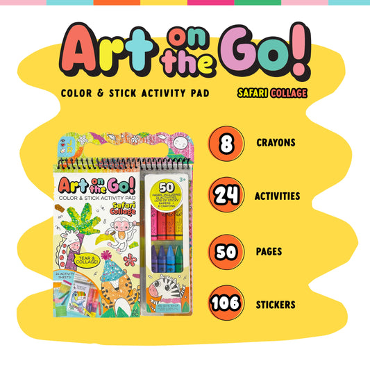 Bright Stripes jungle theme stickers sheets ready for creative car rides.