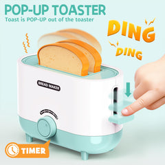 BRIGPICIOUS Kids Kitchen Mixer Toy supports safe whipping play.