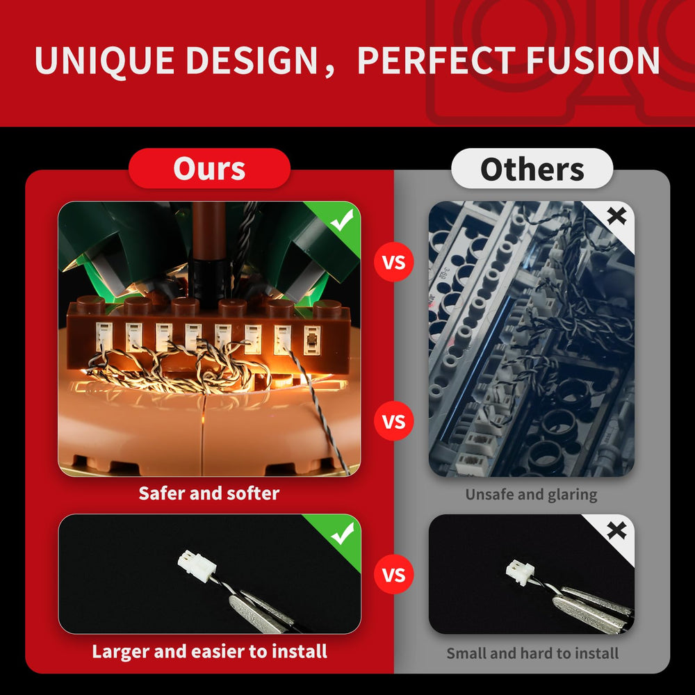 BRIKSMAX 2.0 LED strip provides diffused, even glow
