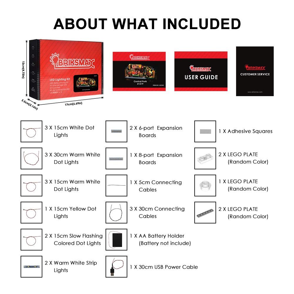 BRIKSMAX LED kit instruction guide aids quick, step-by-step install.