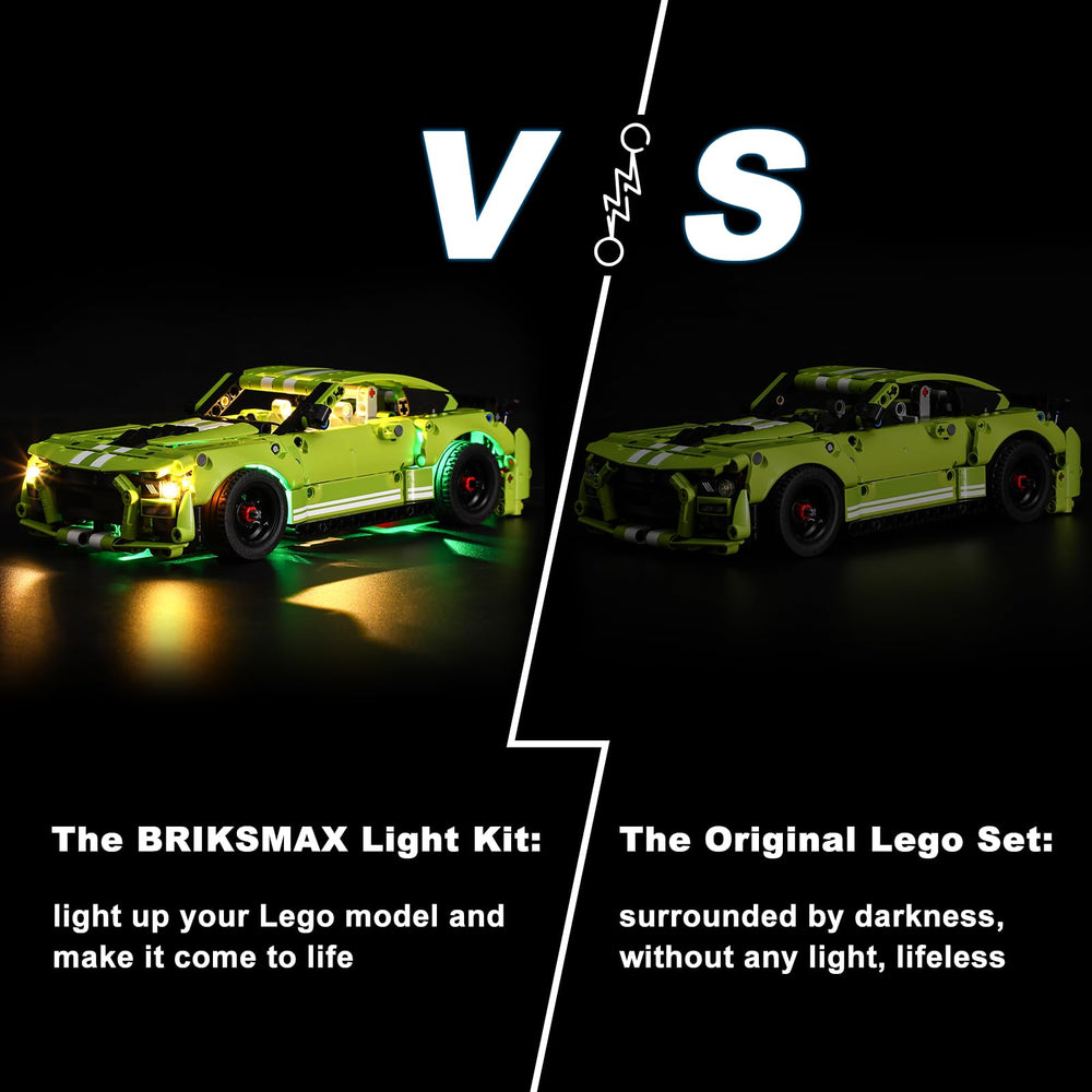 BRIKSMAX LED kit 42138 side view adds realistic lighting accents.