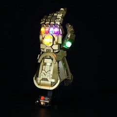 Dot lights and cables create even lighting across the 76191 model