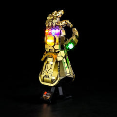BRIKSMAX LED kit battery holder powers the gauntlet lighting for longer displays